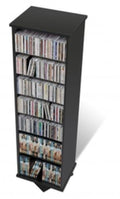 Black Two-Sided Spinning Tower Storage Cabinet S526
