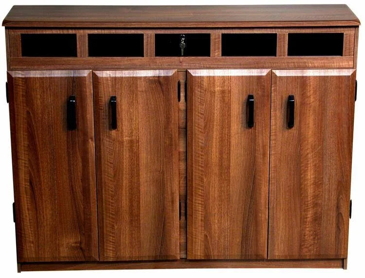 Top Load Media Cabinet Oak/Black N453