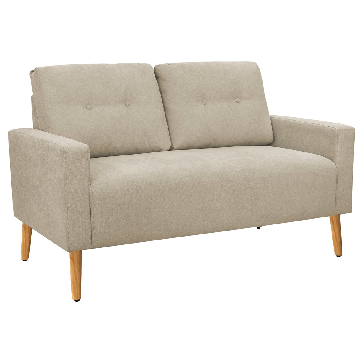 Fabric Loveseat Couch Sofa with Solid Wood Frame U8903