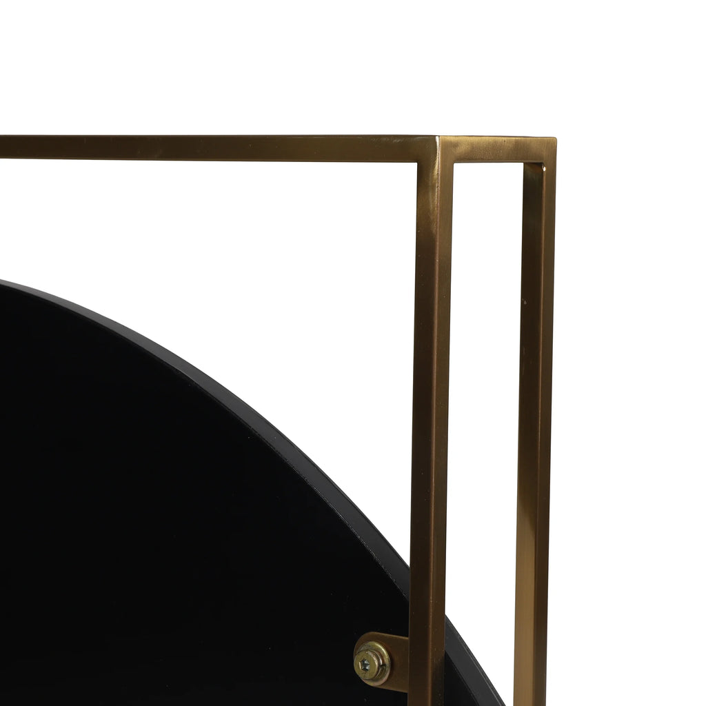 Wall Mirror, Brushed Brass A946