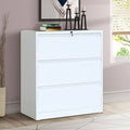 White 3 Drawer Lateral Filing Cabinet M950985