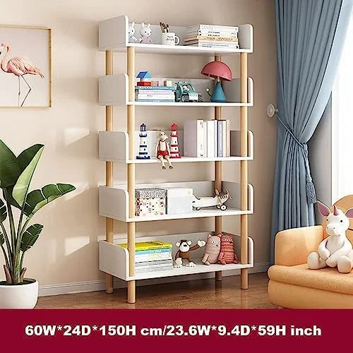 Wood 5 Tier Bookshelf U3606