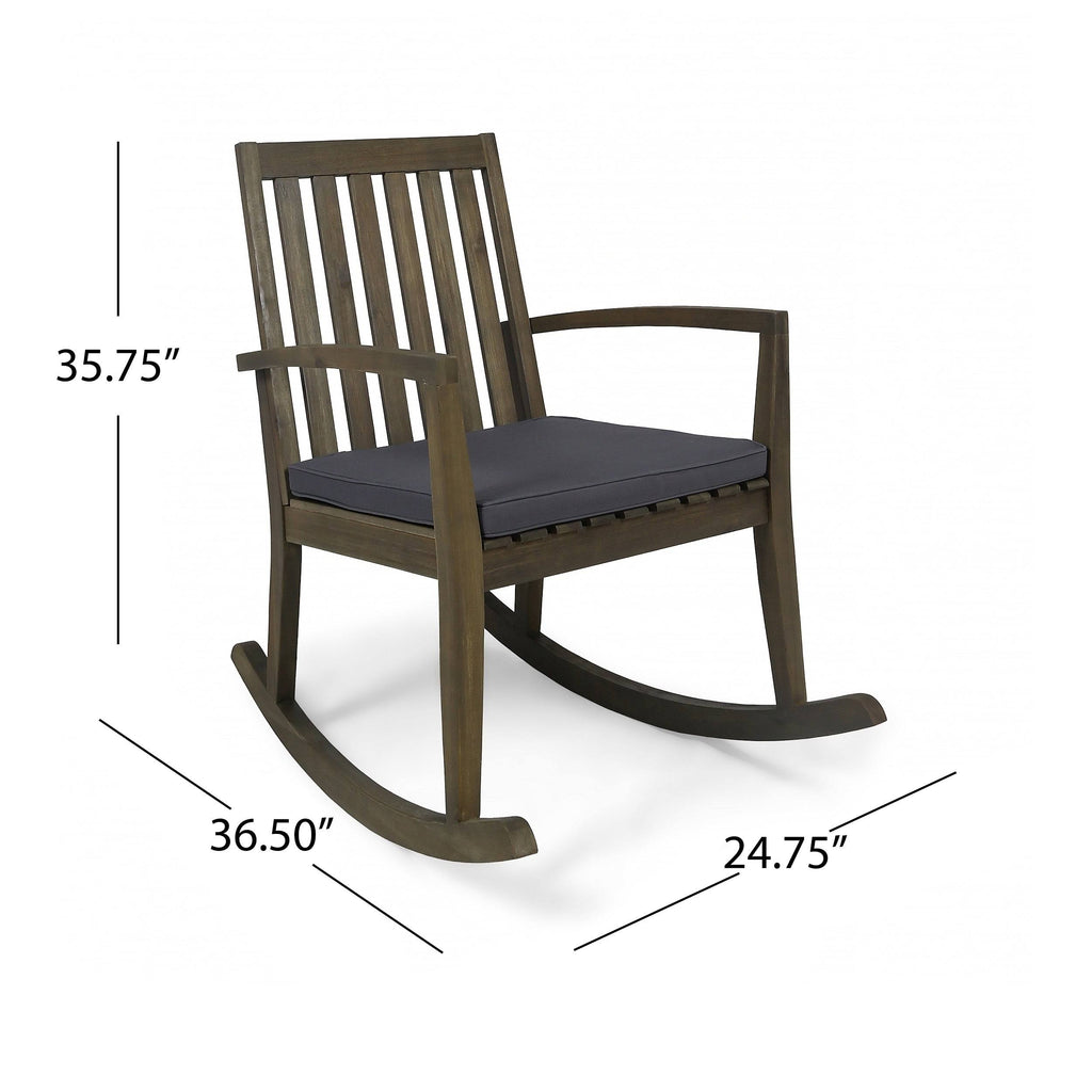 Acacia Wood Rocking Chair S7872