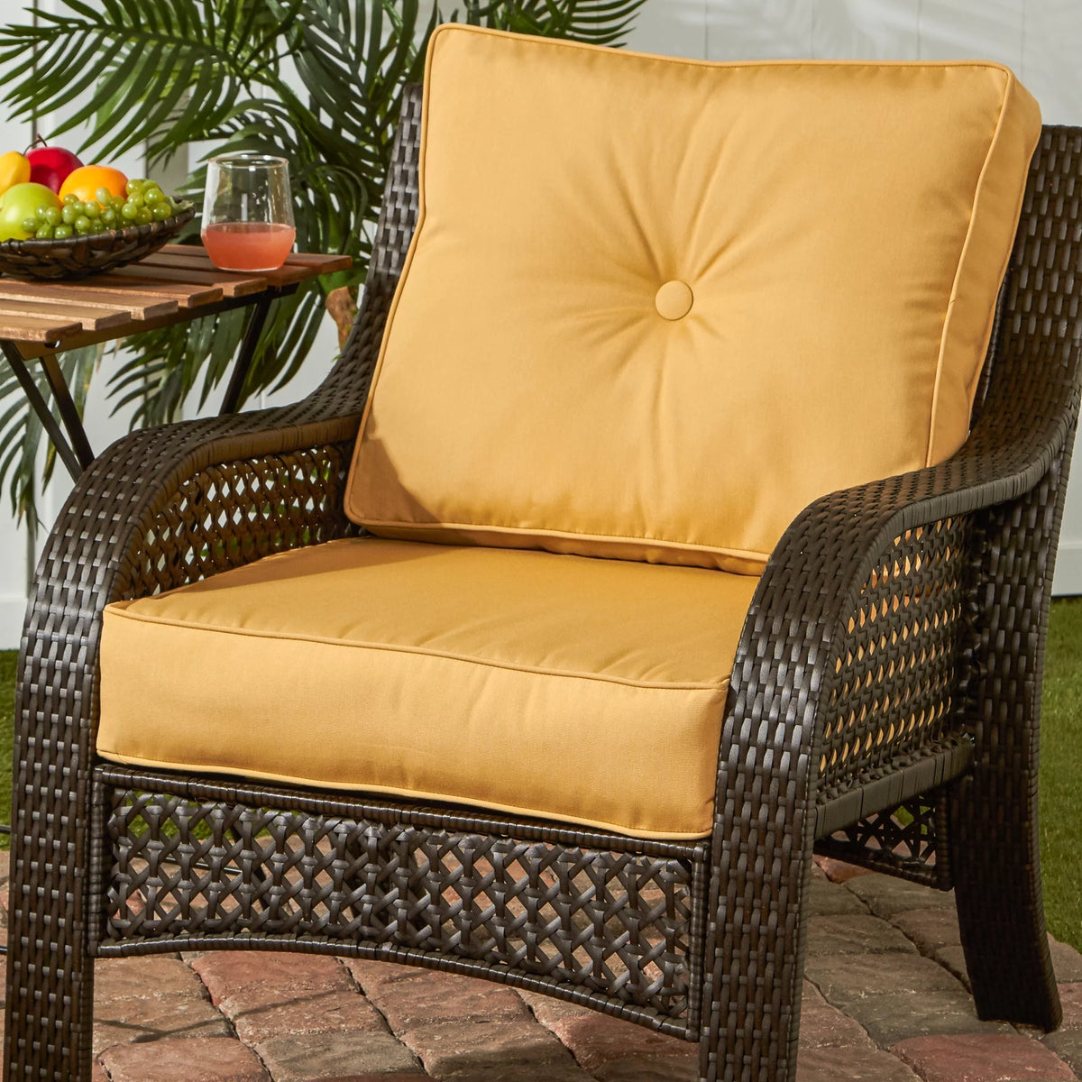 Wheat Outdoor 2-Piece Deep Seat Cushion Set P91783