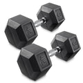 45 lb Rubber Coated Hex Dumbbell Pair B84629