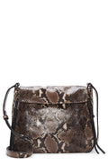 Taupe Python Large Crossbody Q274