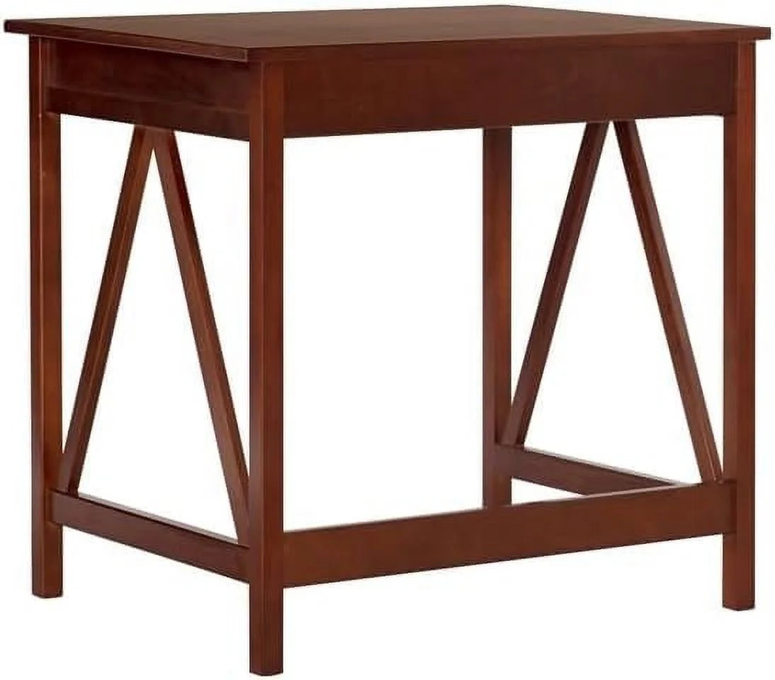 Wood Writing Desk in Antique Tobacco Brown I415014