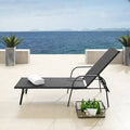 Black Long Reclining Single Chaise B8609