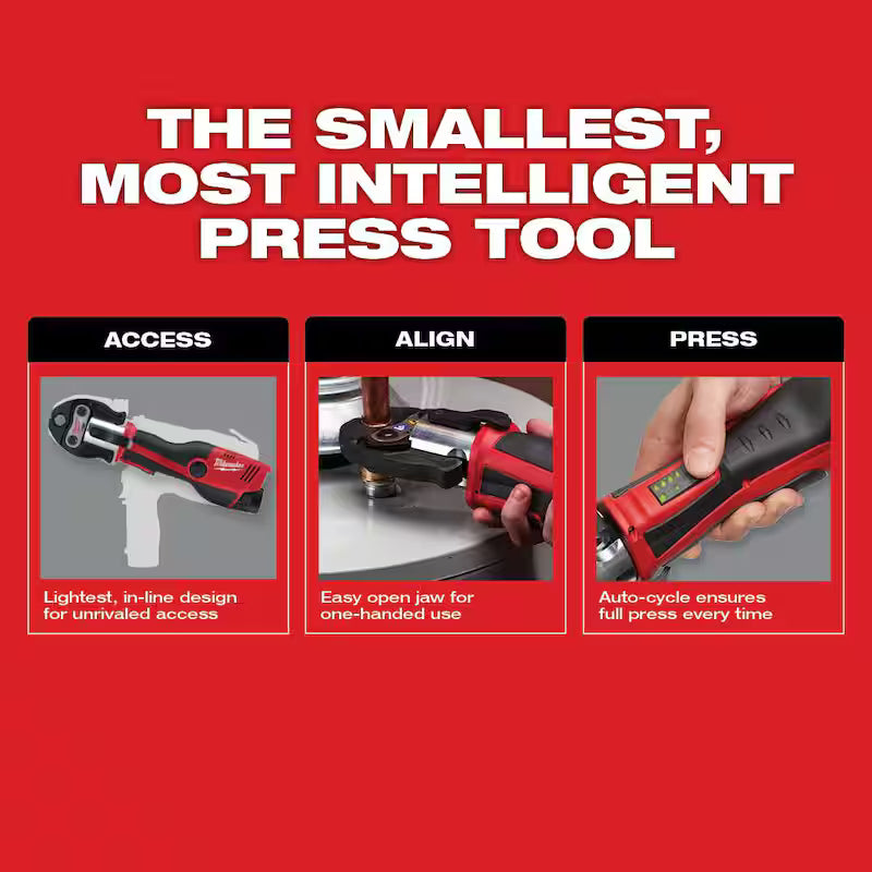 12-Volt Cordless Press Tool Kit with 3 Jaws L653