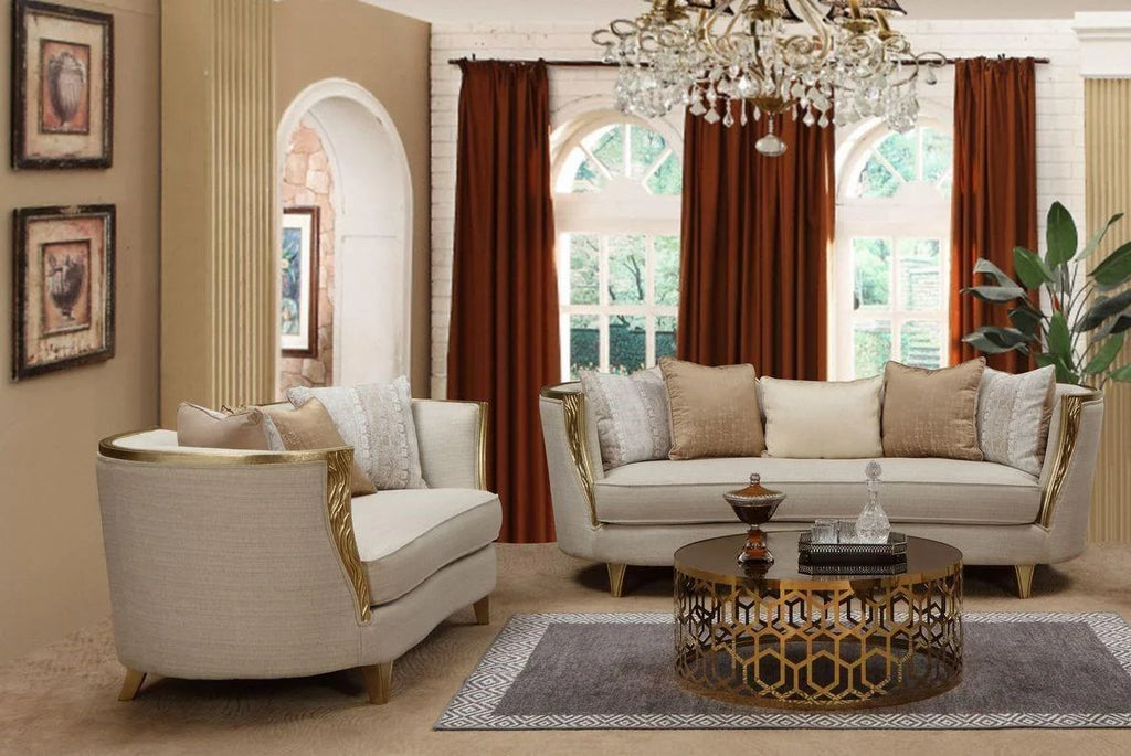 Beige Sofa Set 2Pcs K871551