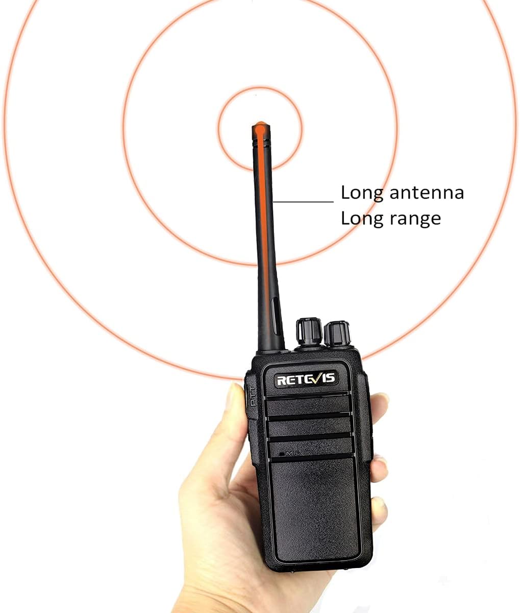 Case of 4 Rechargeable Two Way Radios, 16 Channels VOX Hands Free O39720