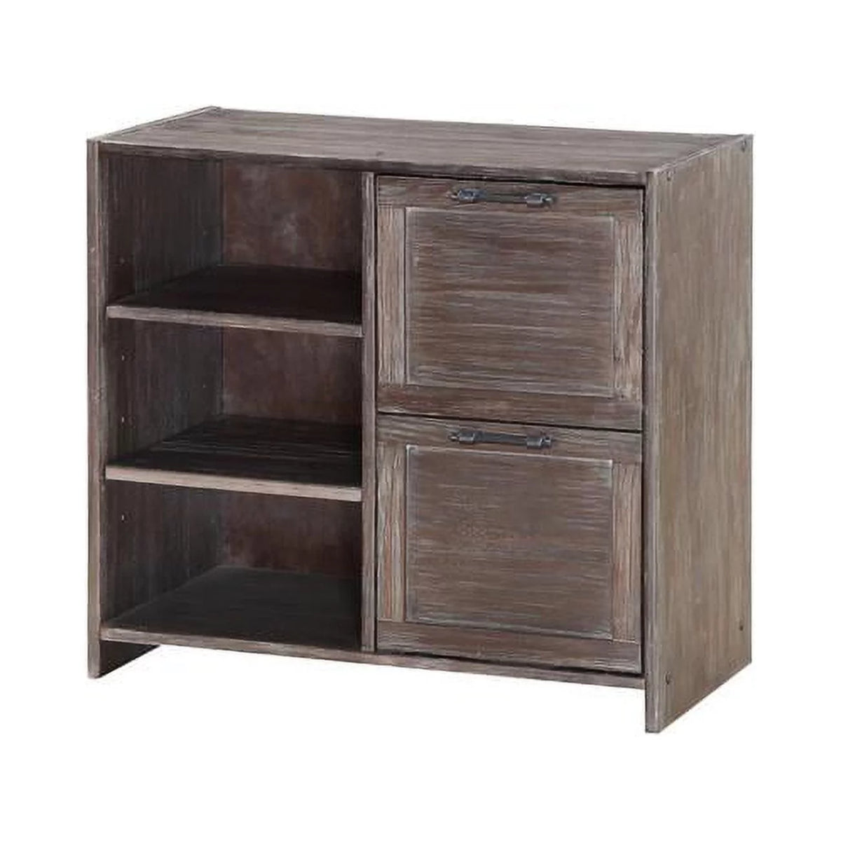 2 Drawer Chest with Shelves B791