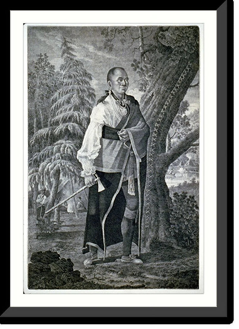 Framed Print Portrait of Mohawk Chief U26566