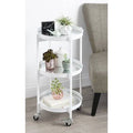 White Bar Cart Frame Y822244
