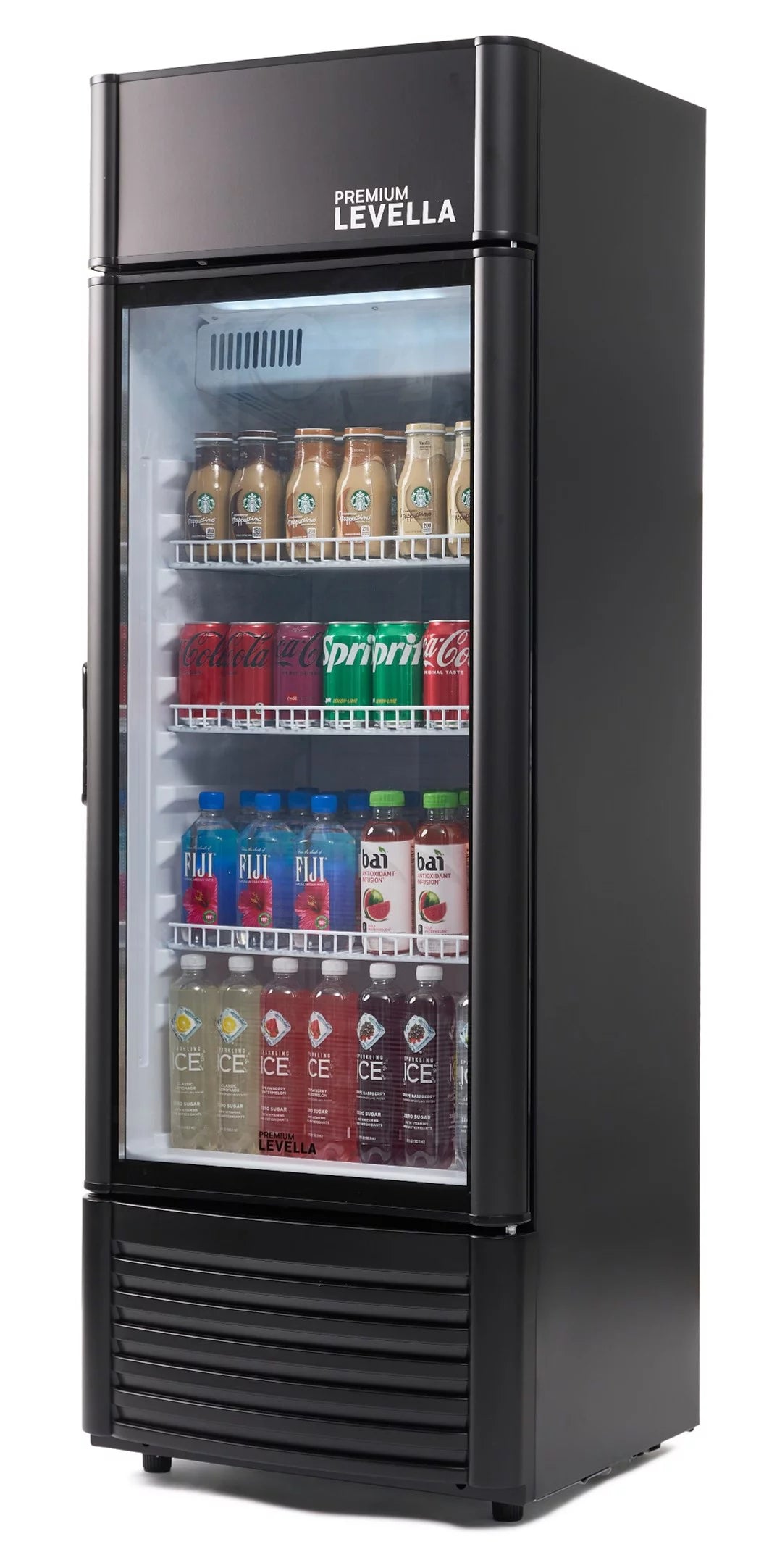 Commercial Display Refrigerator Single Glass Door 9.0 cu ft Black M580