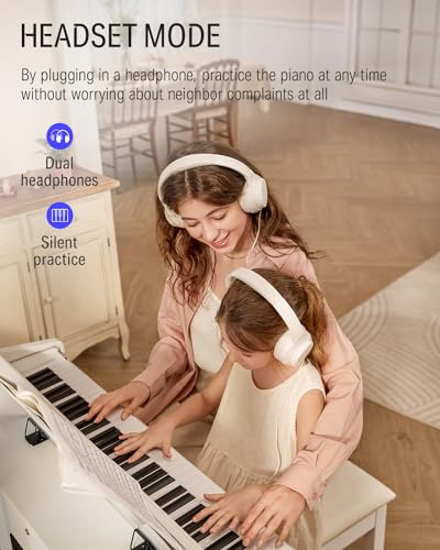 88-Key Weighted Action Digital Piano with Furniture Stand T78407