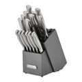 17 Piece Stainless Steel Knife Block Set Y627