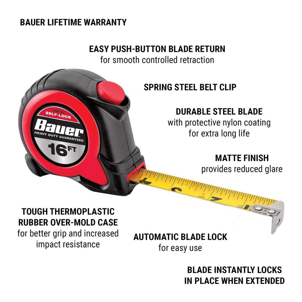 16 ft. Self-Locking Tape Measure I115