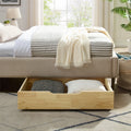 Solid Wood Under Bed Storage Drawer with 4-Wheels P923902