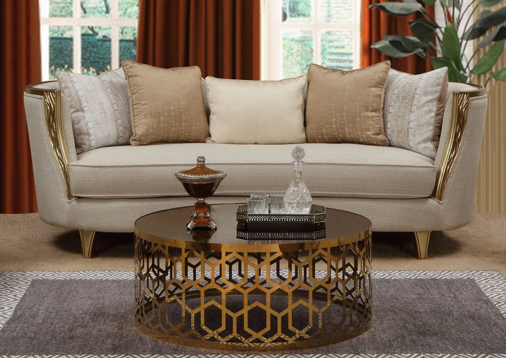 Beige Sofa Set 2Pcs K871551