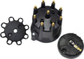 Black 8-Cylinder Distributor Cap and Rotor Kit X12617