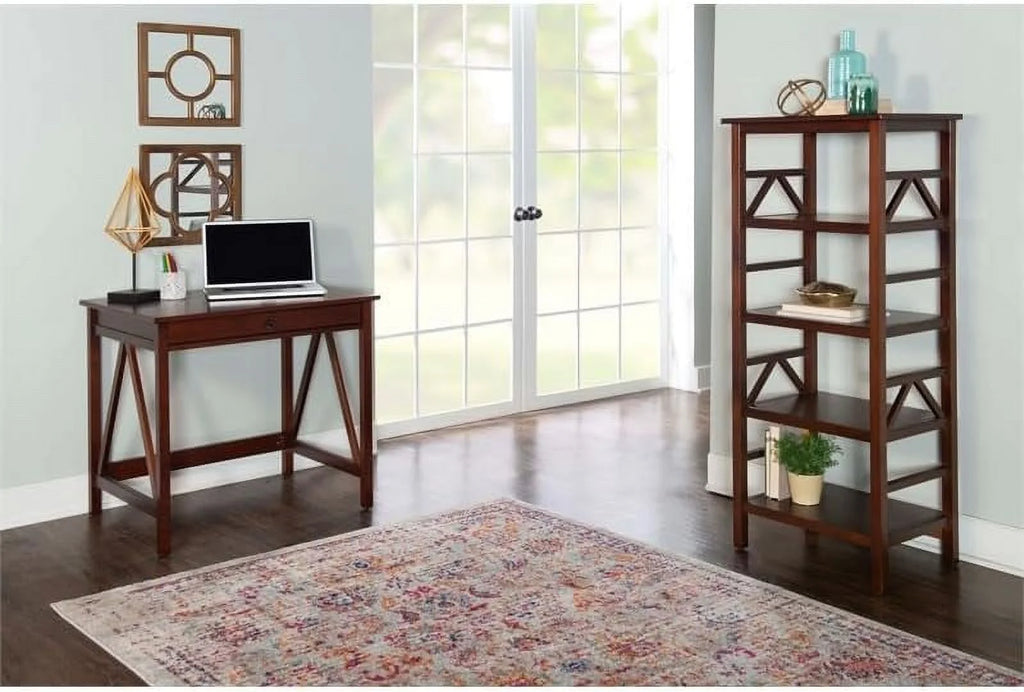 Wood Writing Desk in Antique Tobacco Brown I415014
