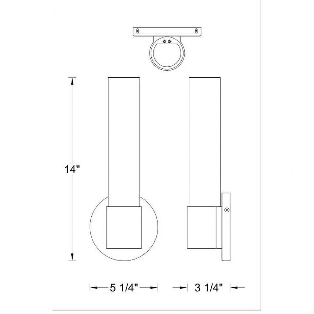 Chrome LED Wall Sconce F7182