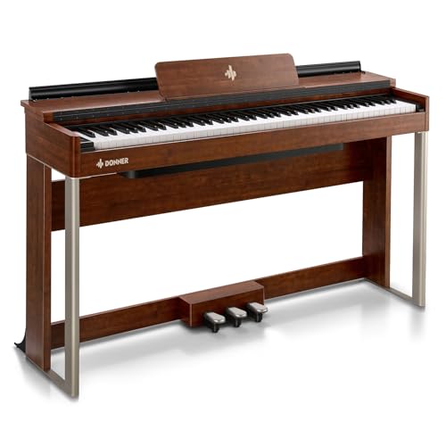 88-Key Weighted Action Digital Piano with Furniture Stand T78407