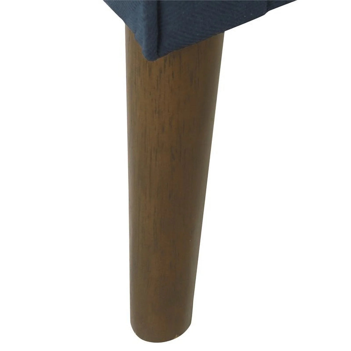 Modern Wood and Velvet Accent Chair in Blue J71205
