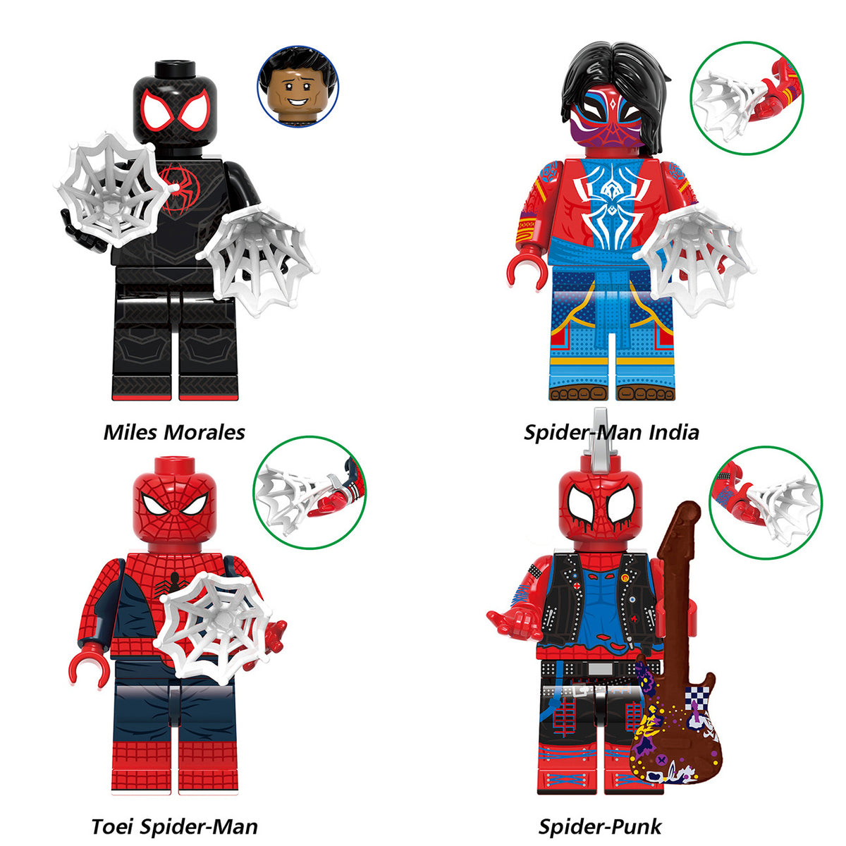 14 Pcs Superheroes Action Figures Building Blocks Toys Set, 1.77 inch Collectible Building Kits U57174