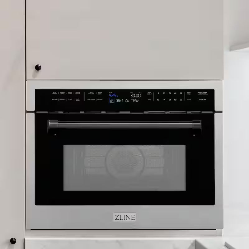 24 in. 1.6 cu. ft. Built-In Convection Microwave Oven Stainless Matte Black W9265
