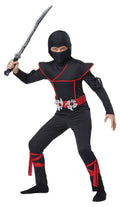 Black/Red Medium Ninja Child Costume K2631