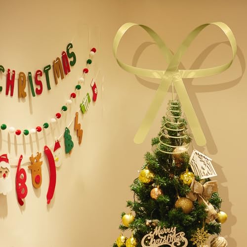Large Brass Bow Tree Topper H676578