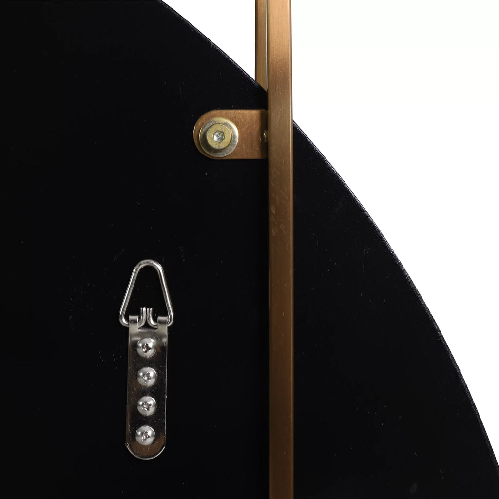 Wall Mirror, Brushed Brass A946