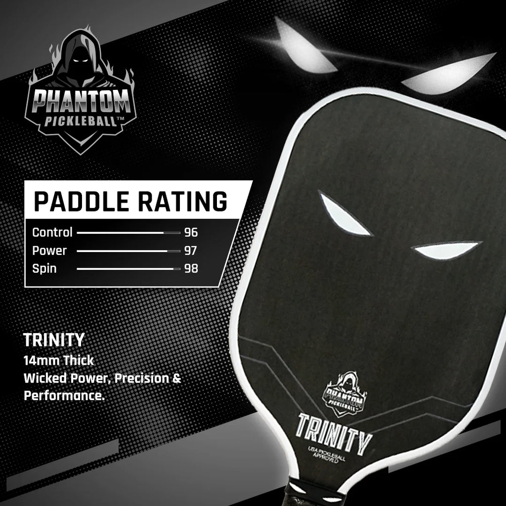 14mm T700 Raw Carbon Fiber Thermoformed Pickleball Paddle with Cover W21719
