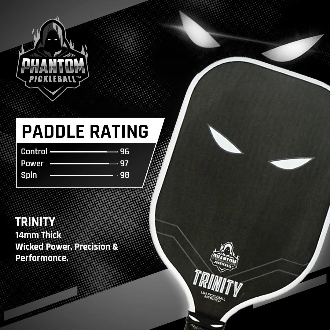 14mm T700 Raw Carbon Fiber Thermoformed Pickleball Paddle with Cover W21719