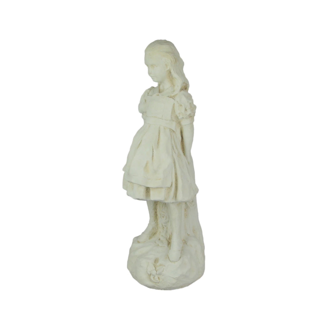Antique White Finish Concrete Statue 19.5 inch X20322