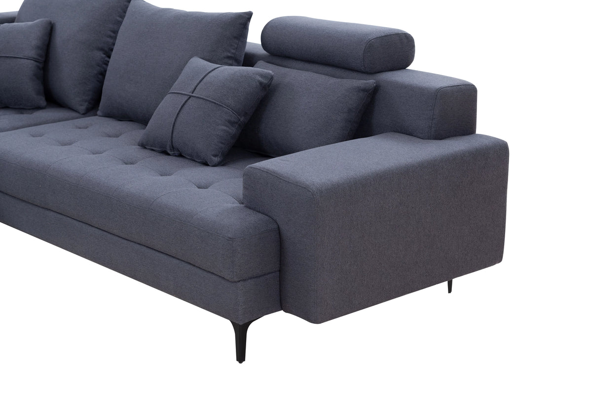 Oversized U Shaped Modular Sectional Sofa with Storage Ottoman M183821
