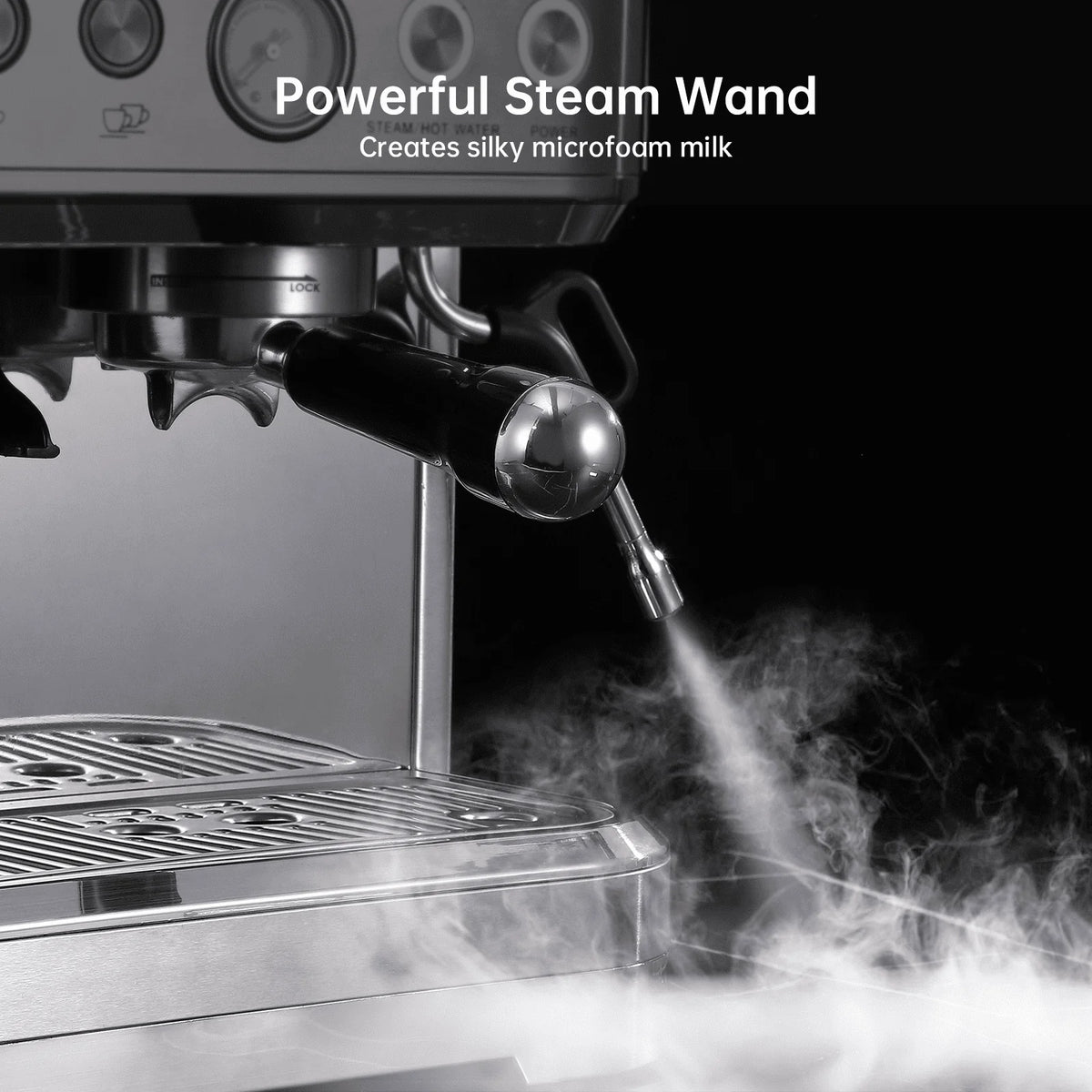 15 Bar Automatic Espresso Machine with Milk Frother and Grinder A756713