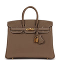 Birkin 25 Etoupe Togo Gold Hardware S7664