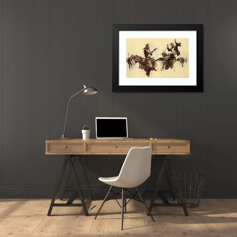 Black Framed Art Print U9459
