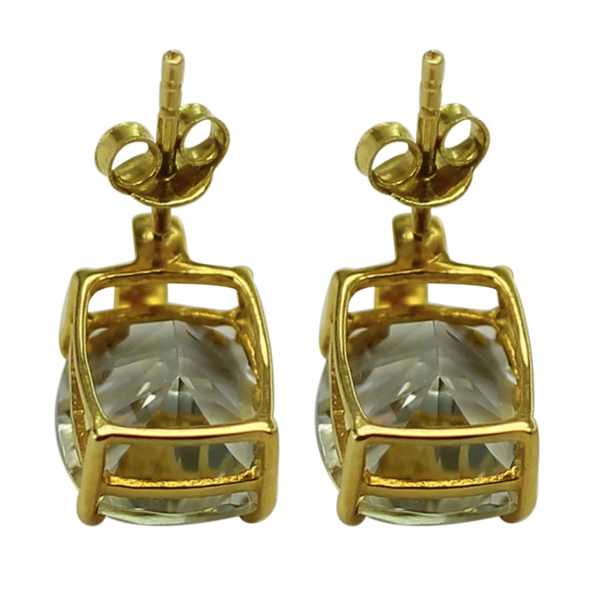 18K Yellow Gold Stud Earrings J4996