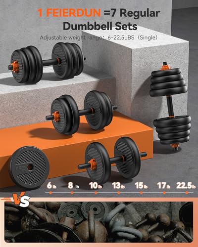 Adjustable Dumbbells Free Weight Set with Connector Q127