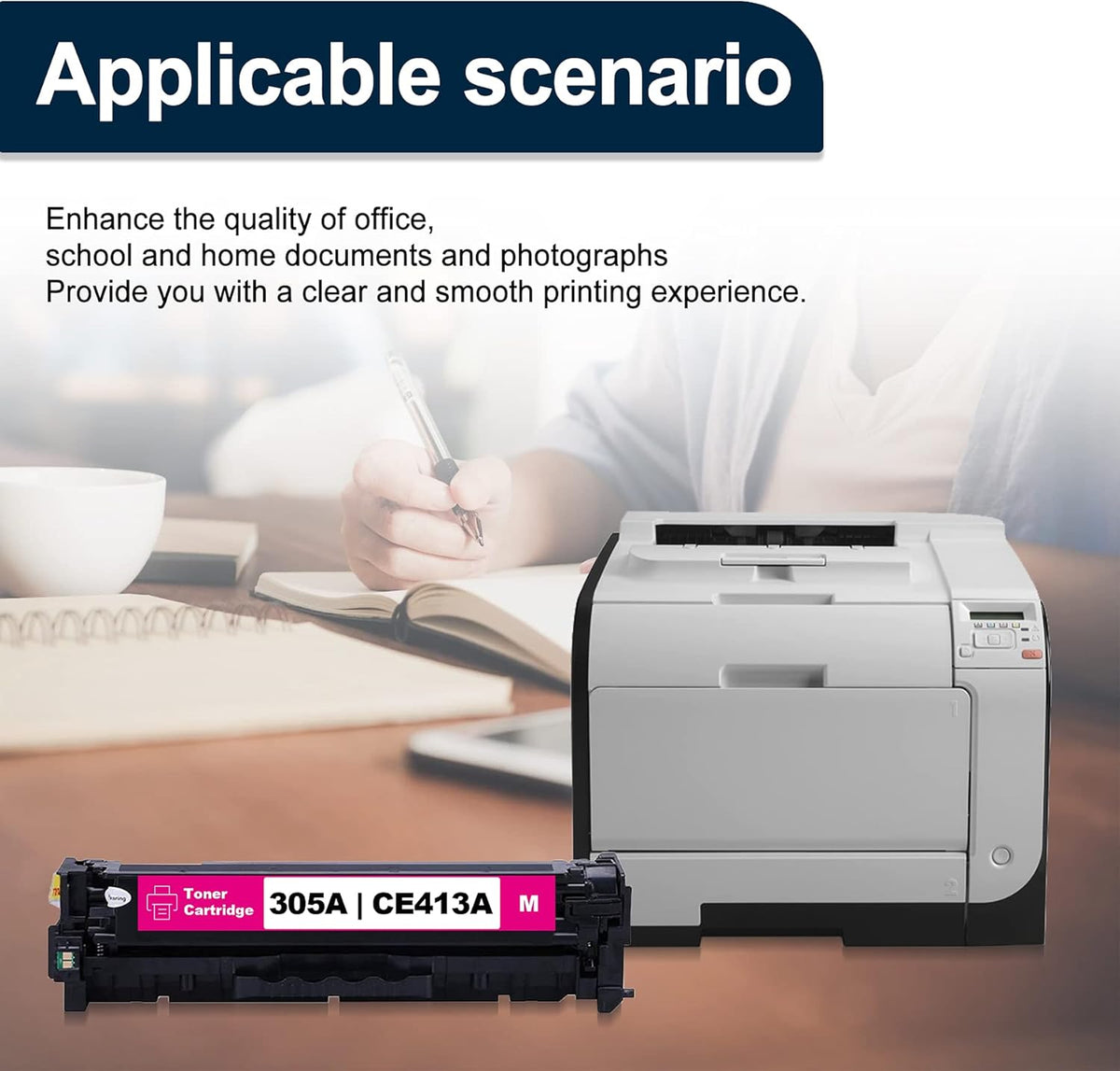 305A CE413A Remanufactured Toner Cartridge 3 Pack T5352