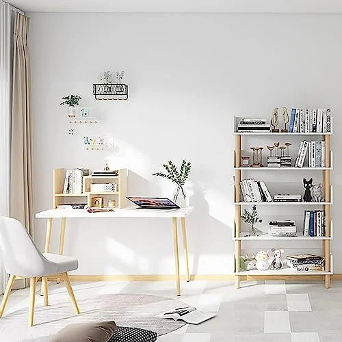Wood 5 Tier Bookshelf U3606