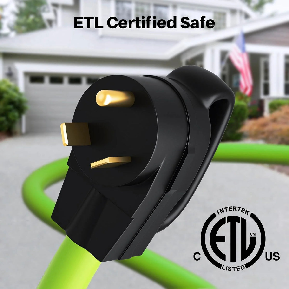15 ft 30 Amp RV Extension Cord, 3-Prong 125/250-Volt 10/3 STW Locking Cable Z124