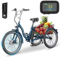 24'' 3 Wheel Electric Tricycle 500W 7-Speed U143