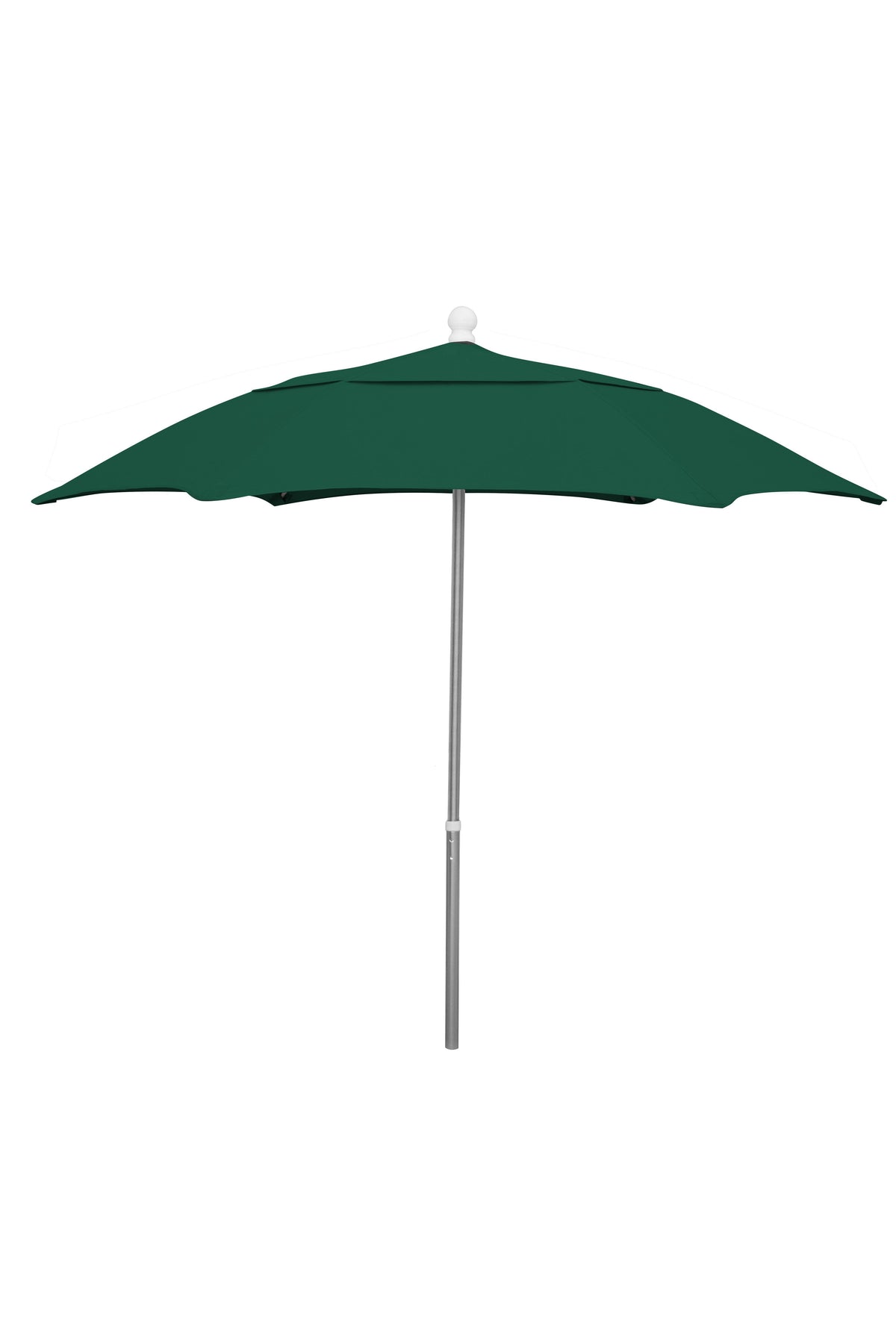 Forest Green 7.5' Hex Patio Umbrella with Aluminum Pole Y4951