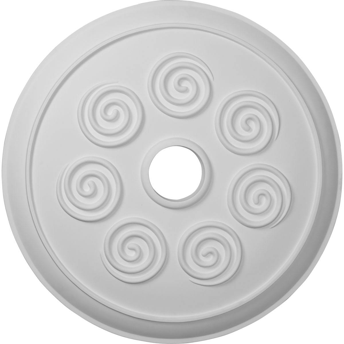 25 1/4x22OD x 4x22ID x 2x22P Spiral Ceiling Medallion S88073