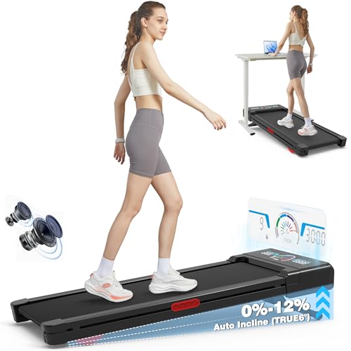 Walking Pad Treadmill with Auto Incline and 450 lbs Capacity O56365